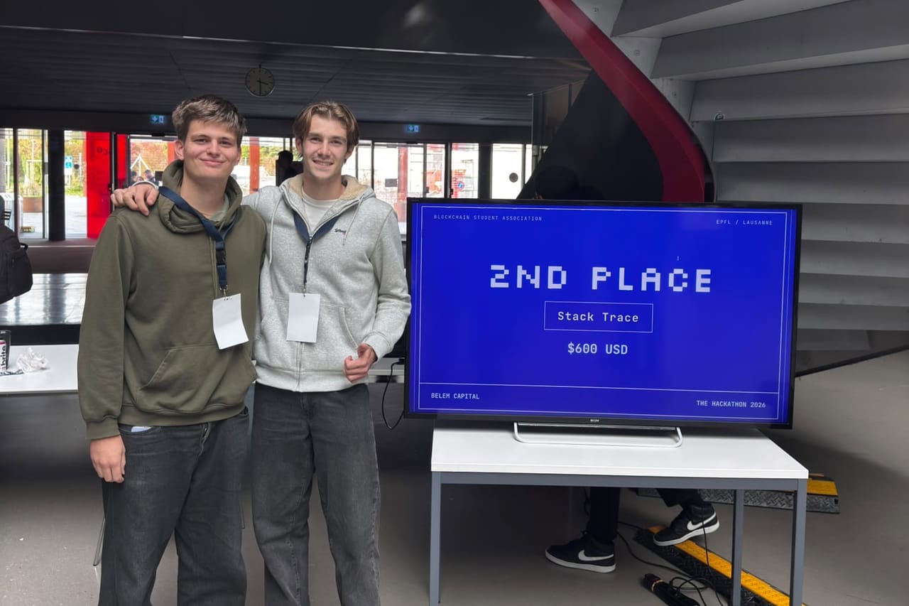 The Hackathon 2026 at EPFL: StackTrace Takes 2nd on the Belem Capital Track